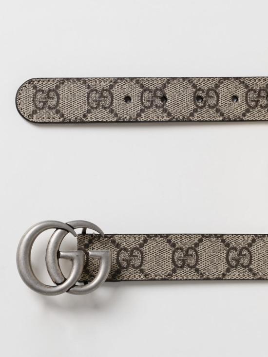 26SS [키즈] 구찌 가죽 벨트 4327072ZG0G 9742 Beige - GUCCI