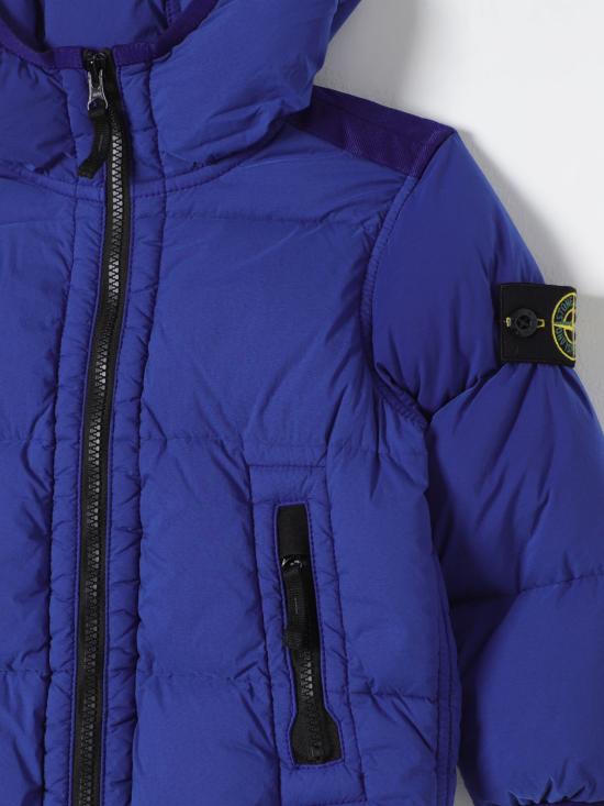 25FW [키즈] 스톤 아일랜드  심리스 터널 나일론 다운 자켓  811640328 V0022 Royal Blue - STONE ISLAND