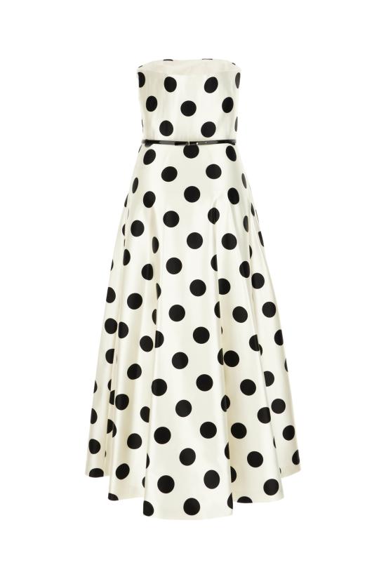 24FW 막스마라 롱 원피스 CIPPO 003 BIANCO NERO - MAX MARA