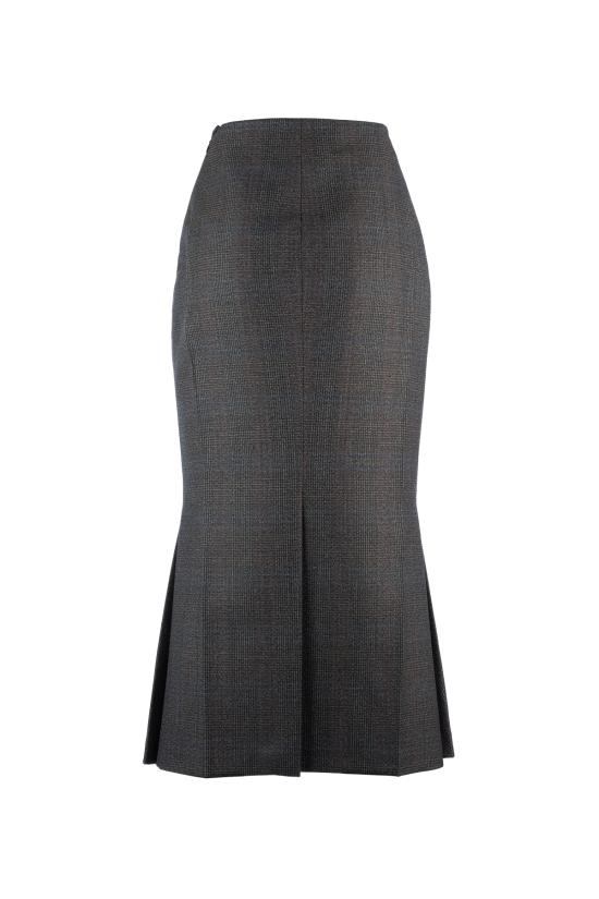  프라다 미디 스커트 P120Y1KXT F0324 CACAO - PRADA