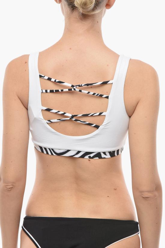  칼라거펠트 비키니 수영복 KL22WTP24 WHITE Black White - KARL LAGERFELD