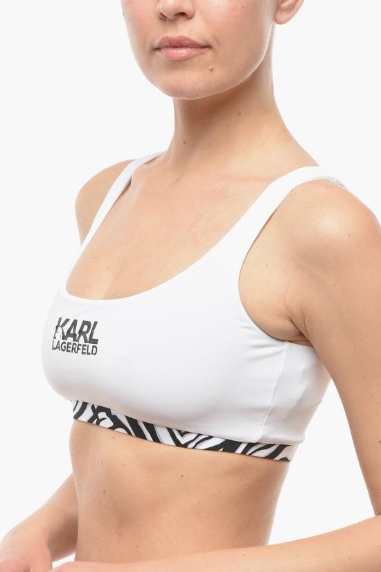  칼라거펠트 비키니 수영복 KL22WTP24 WHITE Black White - KARL LAGERFELD