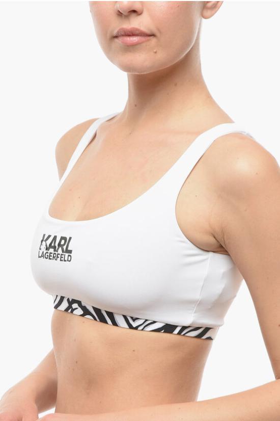  칼라거펠트 비키니 수영복 KL22WTP24 WHITE Black White - KARL LAGERFELD