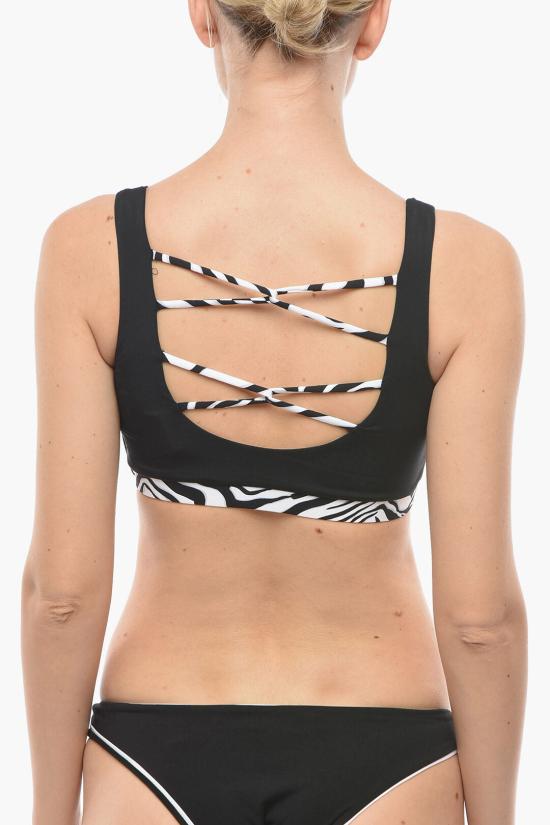  칼라거펠트 비키니 수영복 KL22WTP24 BLACK Bianco Nero - KARL LAGERFELD