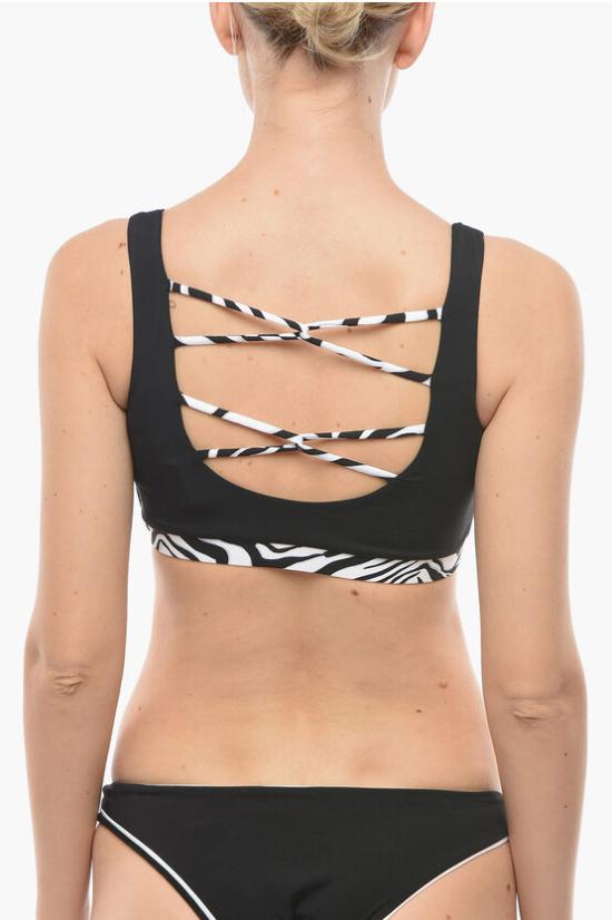 칼라거펠트 비키니 수영복 KL22WTP24 BLACK Bianco Nero - KARL LAGERFELD