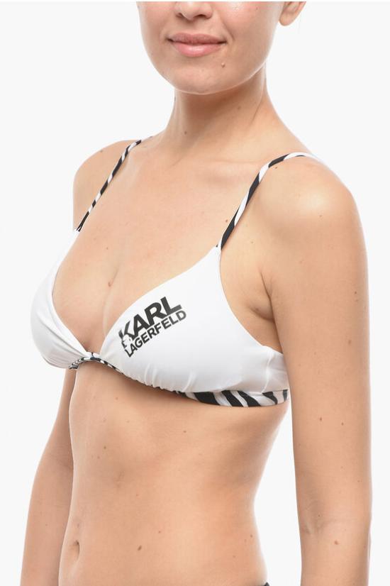  칼라거펠트 비키니 수영복 KL22WTP25 WHITE Black White - KARL LAGERFELD