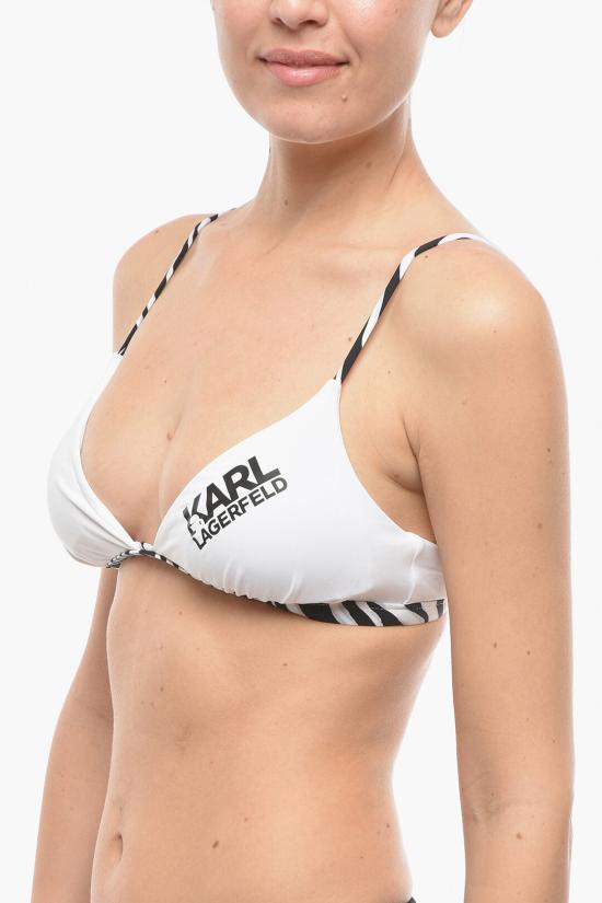  칼라거펠트 비키니 수영복 KL22WTP25 WHITE Black White - KARL LAGERFELD