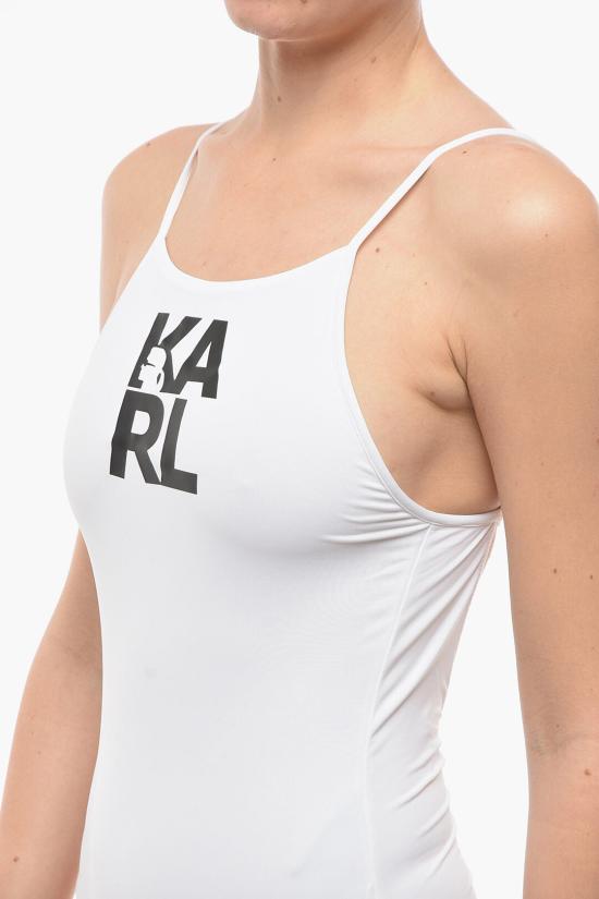  칼라거펠트 원피스 수영복 KL22WOP01 WHITE - KARL LAGERFELD