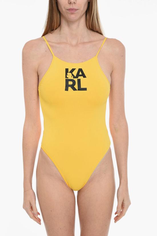  칼라거펠트 원피스 수영복 KL22WOP01 YELLOW