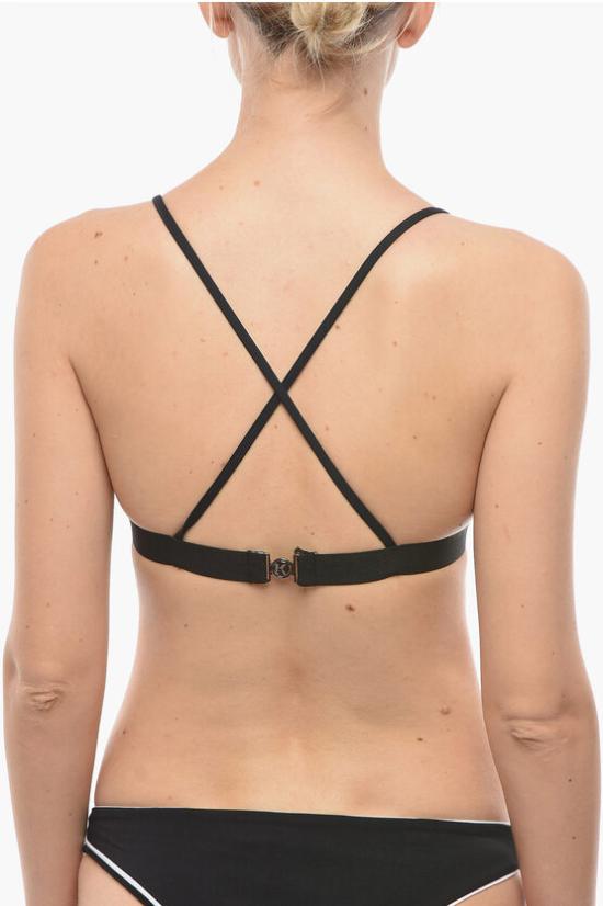  칼라거펠트 비키니 수영복 KL22WTP09 ORANGE Arancio Nero - KARL LAGERFELD