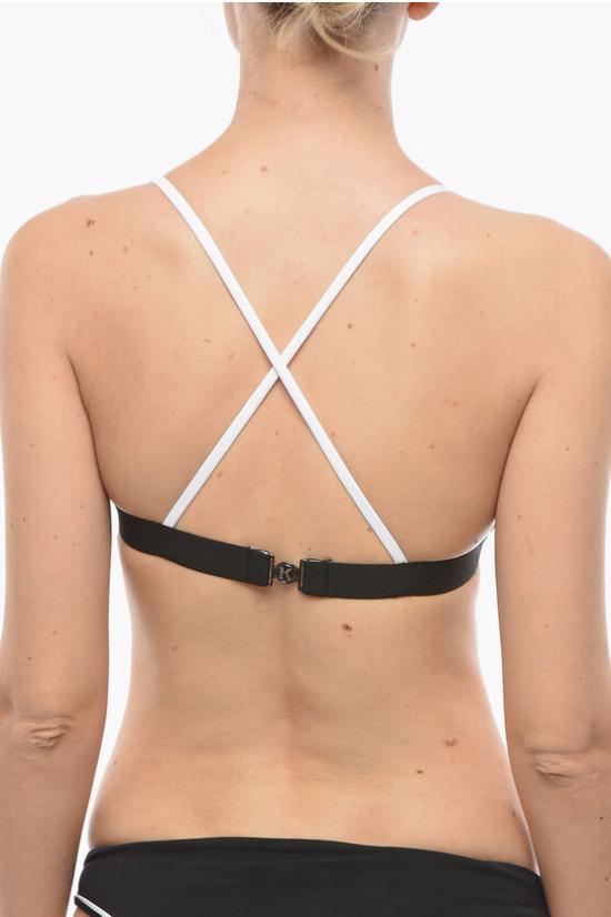  칼라거펠트 비키니 수영복 KL22WTP09 BLACK Black White - KARL LAGERFELD