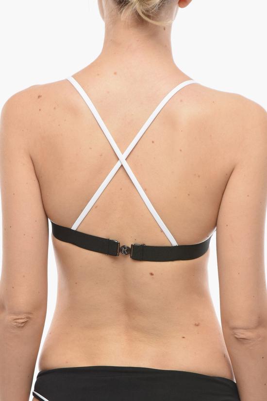  칼라거펠트 비키니 수영복 KL22WTP09 BLACK Black White - KARL LAGERFELD