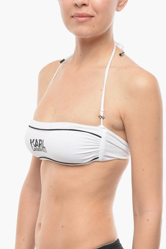  칼라거펠트 비키니 수영복 KL22WTP07 WHITE Black White - KARL LAGERFELD