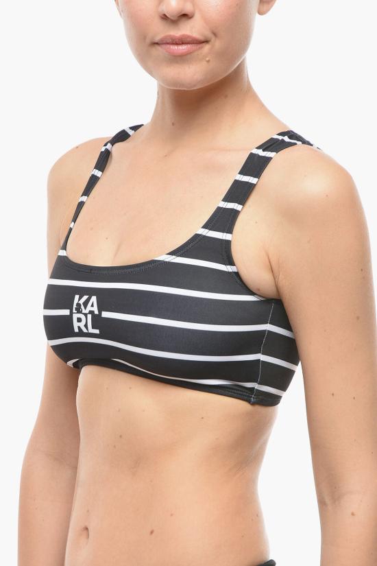  칼라거펠트 비키니 수영복 KL22WTP16 BLACK Bianco Nero - KARL LAGERFELD