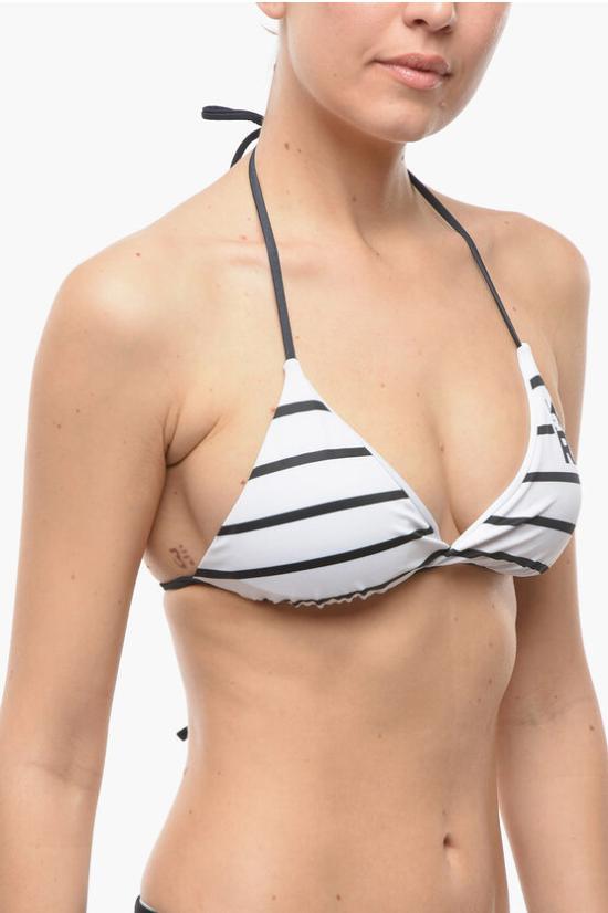  칼라거펠트 비키니 수영복 KL22WTP15 WHITE Black White - KARL LAGERFELD