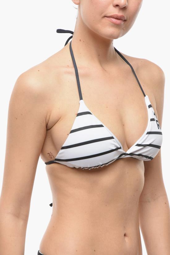  칼라거펠트 비키니 수영복 KL22WTP15 WHITE Black White - KARL LAGERFELD