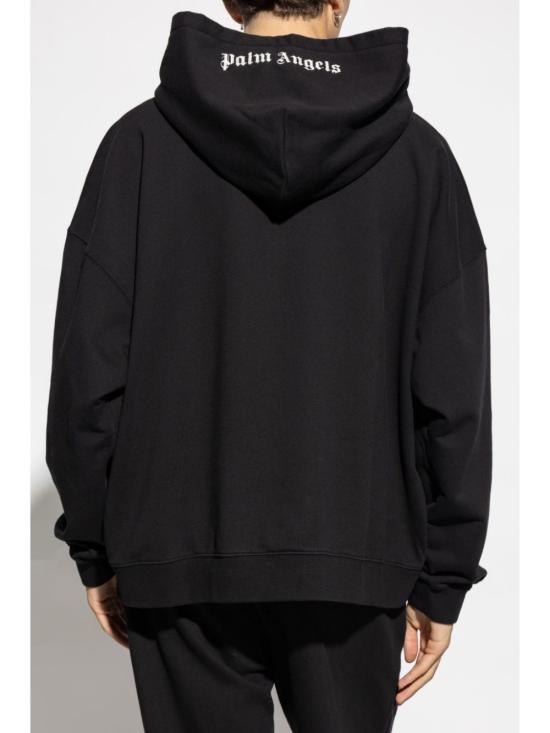 24FW 팜앤젤스 긴팔 티셔츠 PMBB153C99FLE002 1003 Black of white - PALM ANGELS