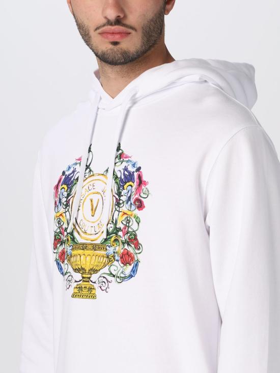  베르사체 후드 티셔츠 74GAIF01CF01F G03 White - VERSACE