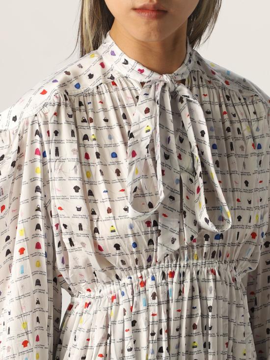  발렌시아가 미디 원피스 680795TLL11 9000 White - BALENCIAGA