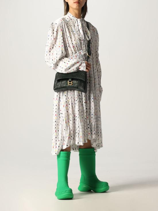  발렌시아가 미디 원피스 680795TLL11 9000 White - BALENCIAGA