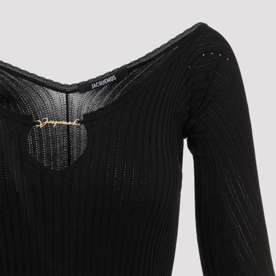 24FW 자크뮈스 미디 원피스 241KN356 2358 990 BLACK - JACQUEMUS