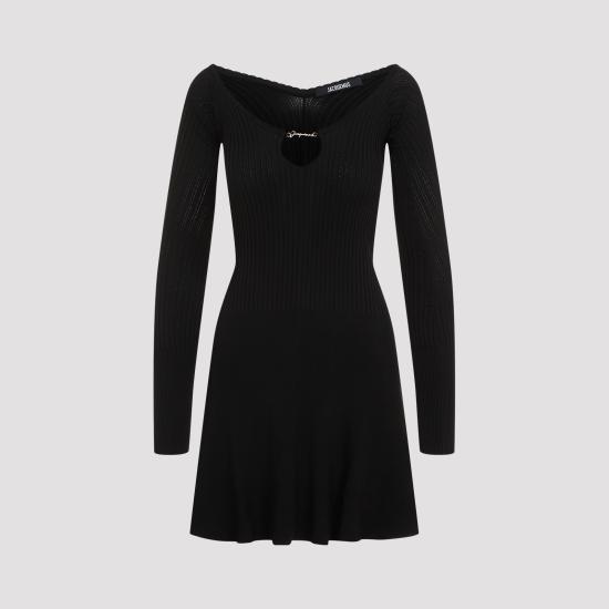 24FW 자크뮈스 미디 원피스 241KN356 2358 990 BLACK - JACQUEMUS