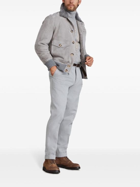  브루넬로 쿠치넬리 터틀넥 MSO708403 CJF83 GREY - BRUNELLO CUCINELLI