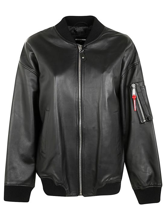  디스퀘어드2 봄버 자켓 S75AM1092 SY1602 900 BLACK