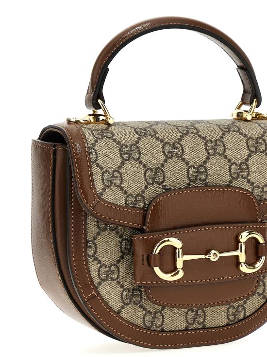 26FW 구찌 홀스빗 1955 미니 탑 핸들백 78138792TCG8563 Brown - GUCCI