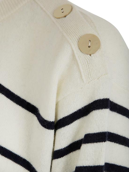  블루마린 긴팔 티셔츠 4M066A C1076 IVORY DRESS BLUE - BLUMARINE