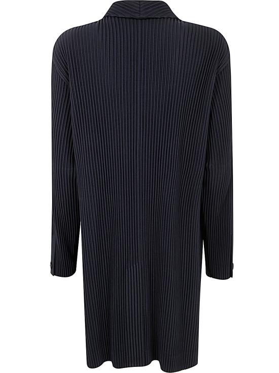  옴므 플리세 이세이 미야케 코트 HP48JD402 75 NAVY - ISSEY MIYAKE