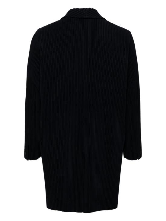  옴므 플리세 이세이 미야케 코트 HP48JD402 75 NAVY - ISSEY MIYAKE