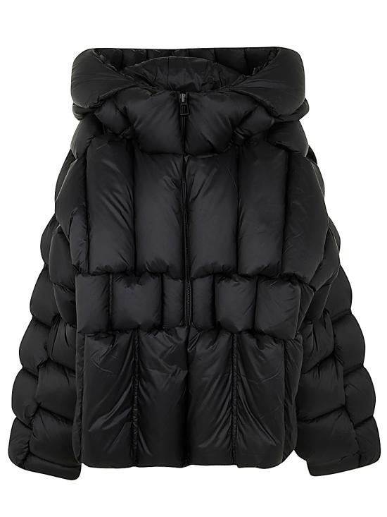 24FW RAXXY 숏패딩 CRDJ029 BLACK WHITE