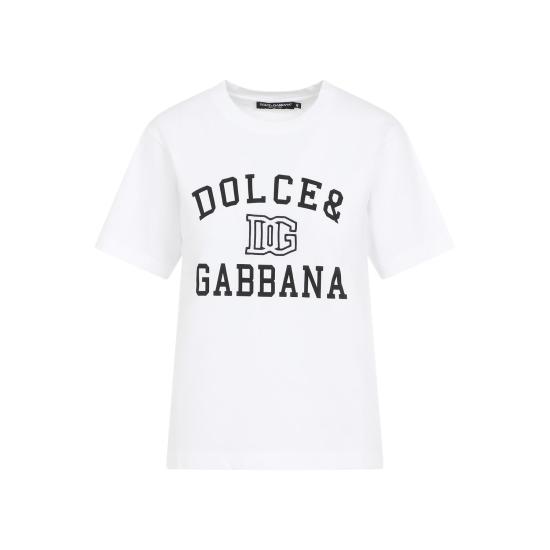 24FW 돌체앤가바나 반팔 티셔츠 F8V09ZGDCNV W0800 WHITE - DOLCE & GABBANA