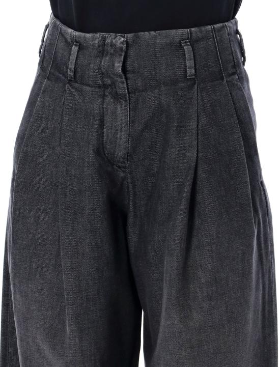 24FW 골든구스 스트레이트 팬츠 GWP01203P000994 90100 BLACK - GOLDEN GOOSE