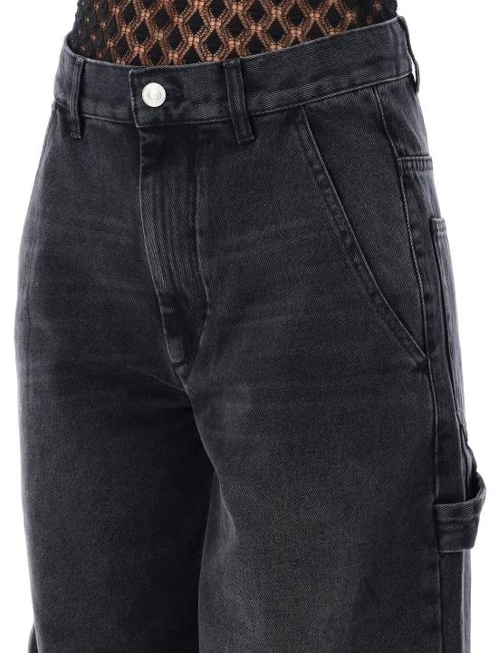 24FW 이자벨마랑에뚜왈 스트레이트 팬츠 PA0396FAB3H02E 02FK FADED BLACK - ISABEL MARANT ETOILE