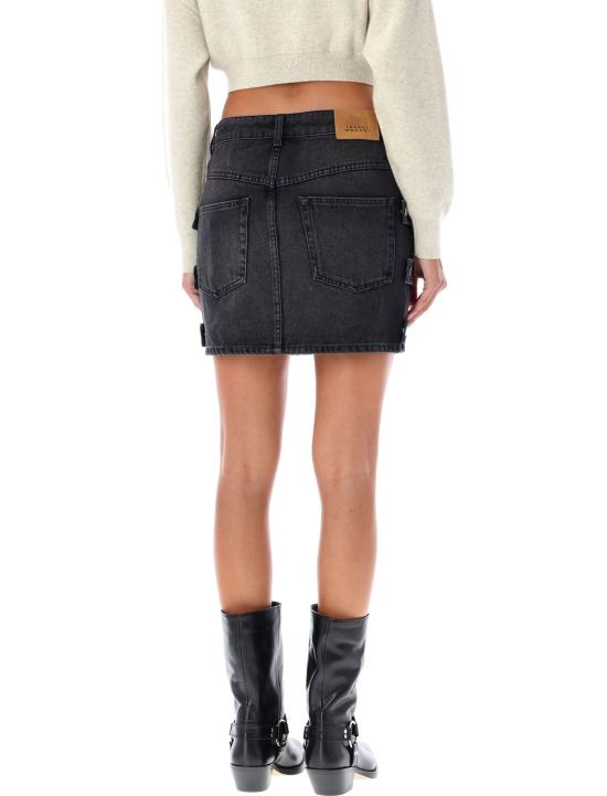 24FW 이자벨마랑에뚜왈 숏 스커트 24AJU0246FAB3H02E 02FK FADED BLACK - ISABEL MARANT ETOILE