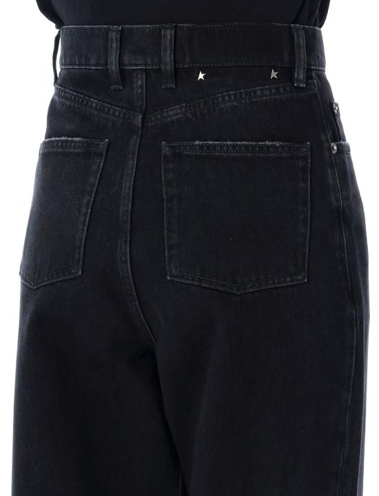 24FW 골든구스 스트레이트 팬츠 GWP00844P000625 90100 BLACK - GOLDEN GOOSE