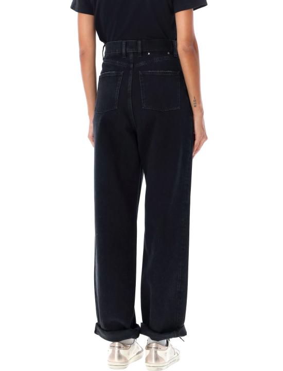 24FW 골든구스 스트레이트 팬츠 GWP00844P000625 90100 BLACK - GOLDEN GOOSE