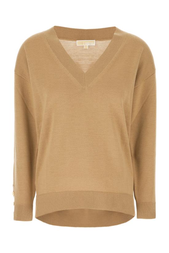  마이클 코어스 스웨터 MT460YB4VR 211 DARK CAMEL