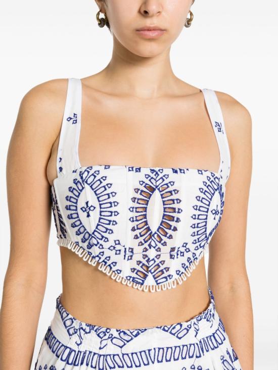  차로루이즈 민소매 티셔츠 243100 GUIKBLUE Blue - CHARORUIZ