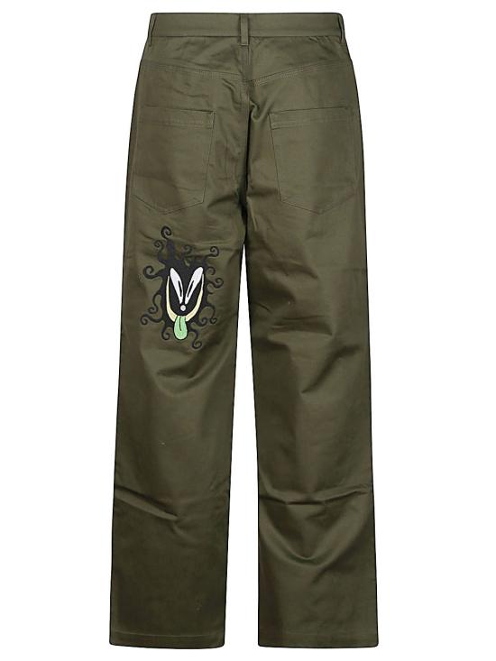  브레인데드 스트레이트 팬츠 B19003740GR OLIVE Green - BRAIN DEAD