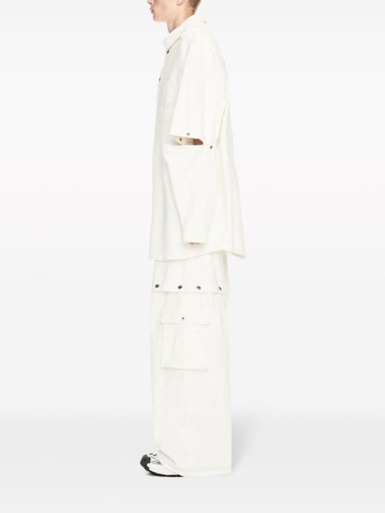  오프화이트 셔츠 OMYD059S24DEN001 0202 White - OFF WHITE