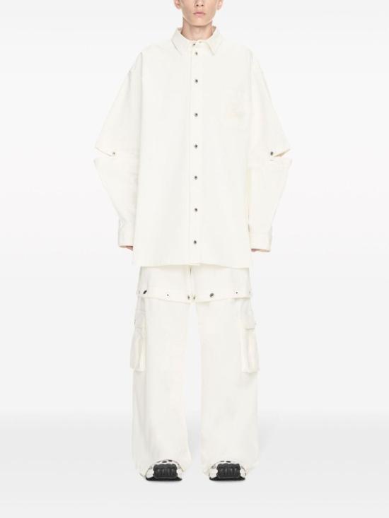 오프화이트 셔츠 OMYD059S24DEN001 0202 White - OFF WHITE