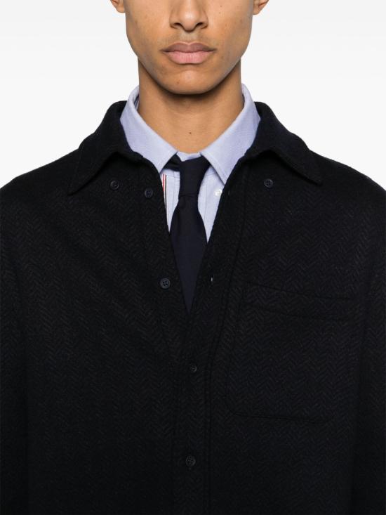 24FW 톰브라운 셔츠 MJT495A J0160415 Blue - THOM BROWNE