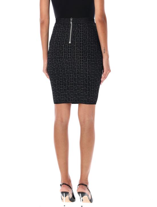 24FW 발망 숏 스커트 DF1LC056KG96 EAC - BALMAIN