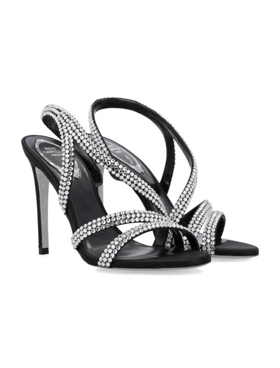 24FW 르네 카오빌라 샌들 C12190105R001 V065 BLACK CRYSTAL - RENE CAOVILLA