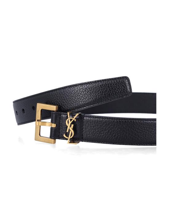 26SS 생로랑 가죽 벨트 634440DTI0W 1000 - SAINT LAURENT