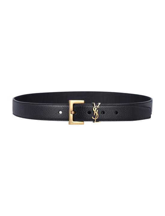 26SS 생로랑 가죽 벨트 634440DTI0W 1000 - SAINT LAURENT
