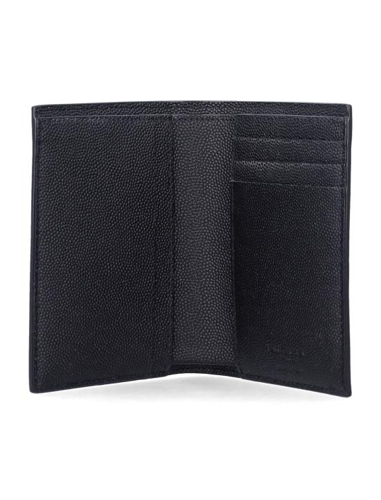 26FW 생로랑 그랑 드 뿌드르 엠보스드 레더 파리 크레딧 카드 지갑 668726BTY0N 1000 NERO - SAINT LAURENT